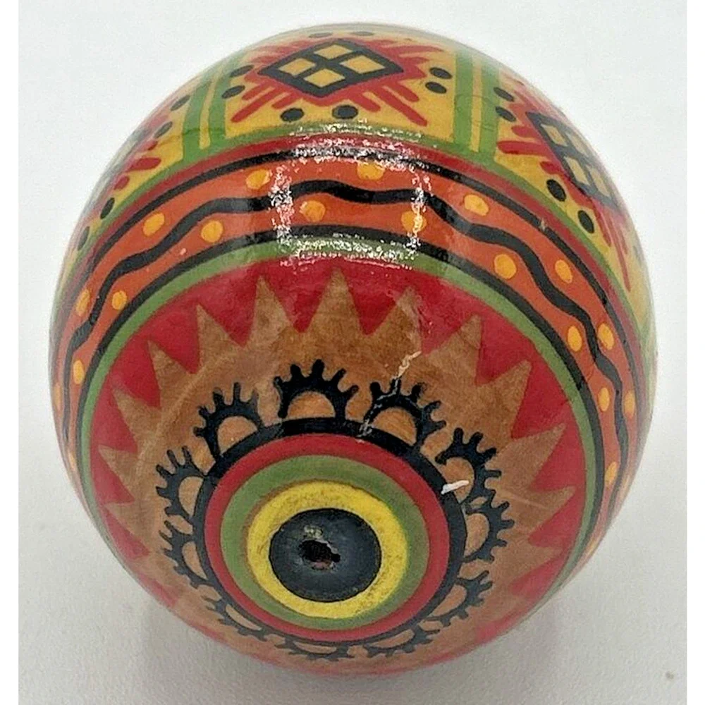 Hand Painted Wooden‎ Decorative Egg SKU PB206